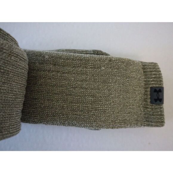 Under Armour Men 4-8 Women 6-9 Khaki Hitch ColdGear Wool Blend Boot Socks-2 Pair - Picture 6 of 7